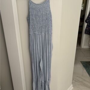 Blue Striped women’s romper